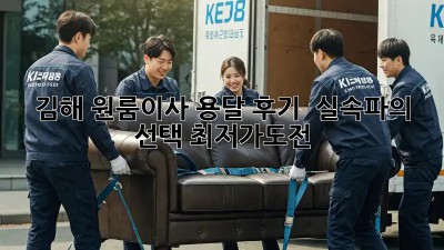 김해 원룸이사 용달 후기 🚛💨 실속파의 선택! #최저가도전